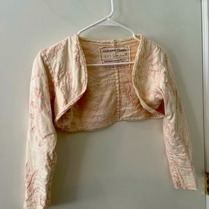 Pink bolero handmade in the USA